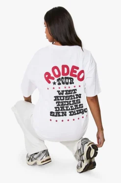 Tops^Nasty Gal Rodeo Tour Puff Printed Oversized T-shirt |