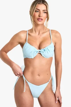 Bikinis|Swimwear^Nasty Gal Ruched Bum Tie Side Bikini Bottom |