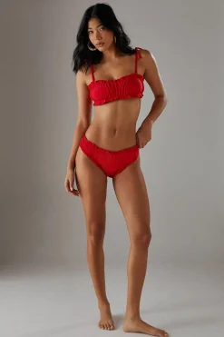 Swimwear^Nasty Gal Ruched Front Bikini Top |