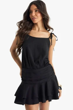 Dresses^Nasty Gal Ruched Strappy Mini Dress |