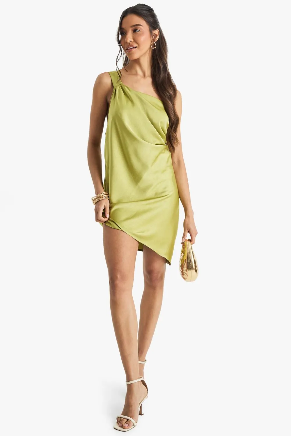 Dresses^Nasty Gal Satin Cowl Mini Dress |