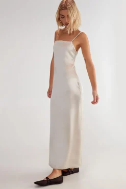 Maxi Dresses|Dresses^Nasty Gal Satin Square Neck Maxi Slip Dress |