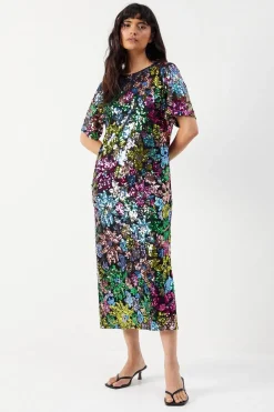 Sequin Outfits|Dresses^Nasty Gal Sequin Embellished Boxy Midi Dress |