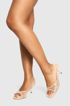 Heels|Sequin Outfits^Nasty Gal Sequin Heeled Mules |