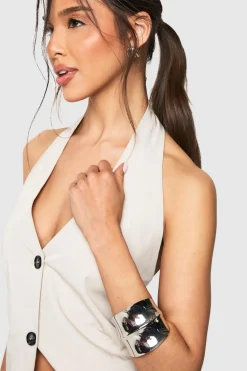 Jewelry^Nasty Gal Silver Oversized Bangle |