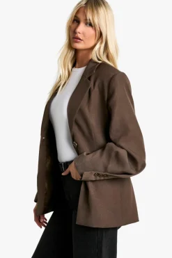 Blazers|Blazers^Nasty Gal Single Breasted Button Detail Volume Sleeve Oversized Blazer |