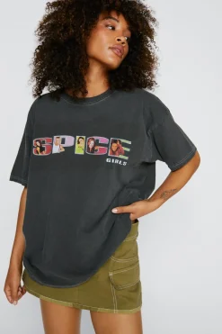 Festival Outfits|Festival Outfits^Nasty Gal Spice Girls Oversized Graphic T-shirt |