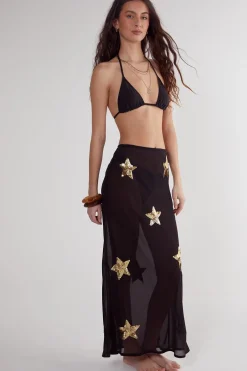 Skirts|Skirts^Nasty Gal Star Embellished Midi Beach Skirt |