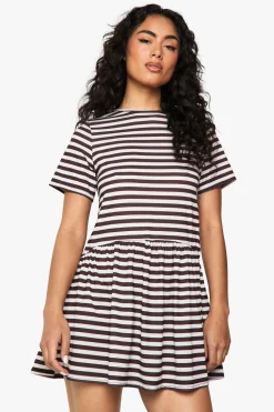 Stripes^Nasty Gal Stripe Oversized T-Shirt Smock Dress |