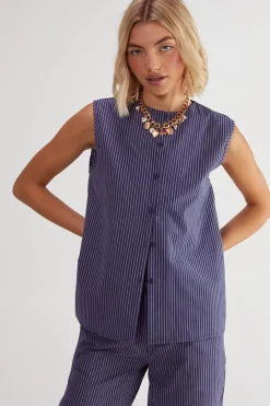 Stripes|Tank Tops^Nasty Gal Stripe Sleeveless Vest |