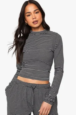 Stripes|Tops^Nasty Gal Striped Long Sleeve Top |