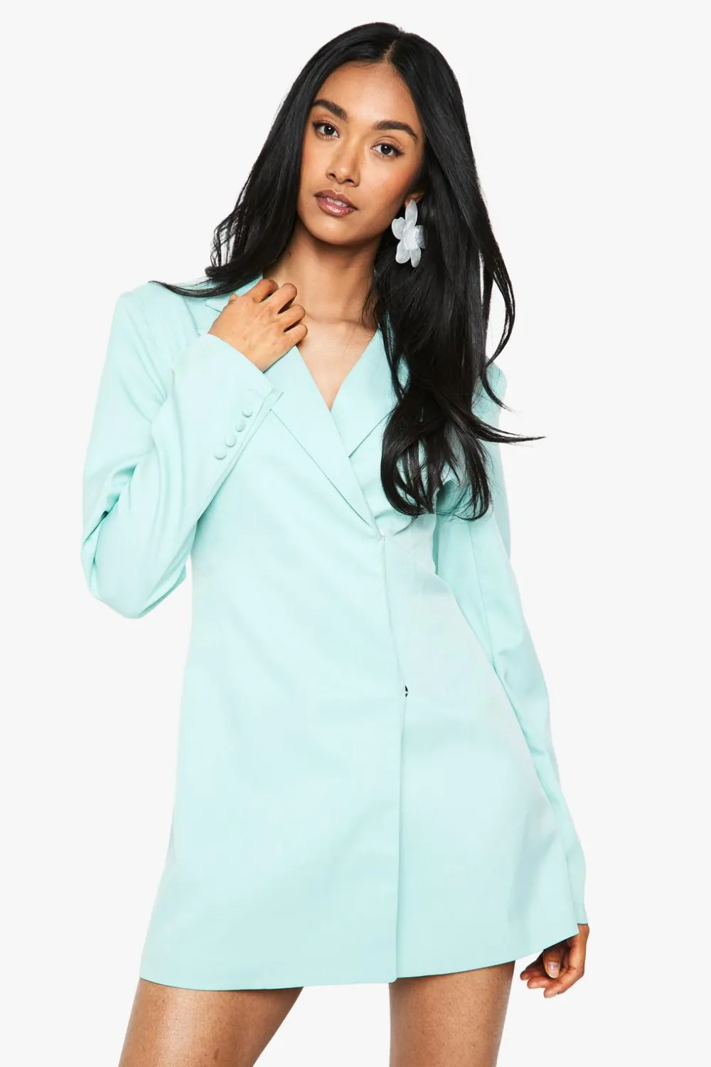 Blazers|Blazers^Nasty Gal Structured Oversized Wrap Over Blazer Dress |