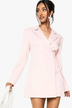Blazers|Blazers^Nasty Gal Structured Oversized Wrap Over Blazer Dress |