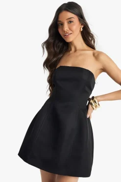 Dresses^Nasty Gal Structured Satin Skater Mini Dress |