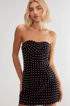 Bodycon Dresses|Dresses^Nasty Gal Studded Detail Bustier Dress |