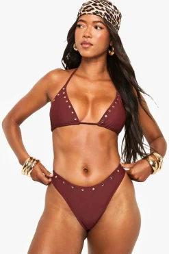 Bikinis|Swimwear^Nasty Gal Studded Detailed Bikini Bottoms |