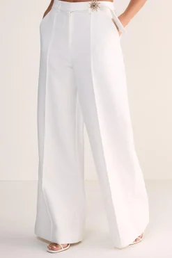 Pants^Nasty Gal Sun Trim Belted Tailored Trousers |