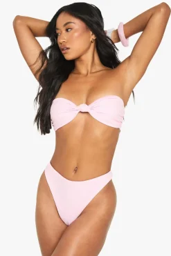 Bikini Tops|Bikinis^Nasty Gal Swimwear Essentials Knot Bandeau Bikini Top |