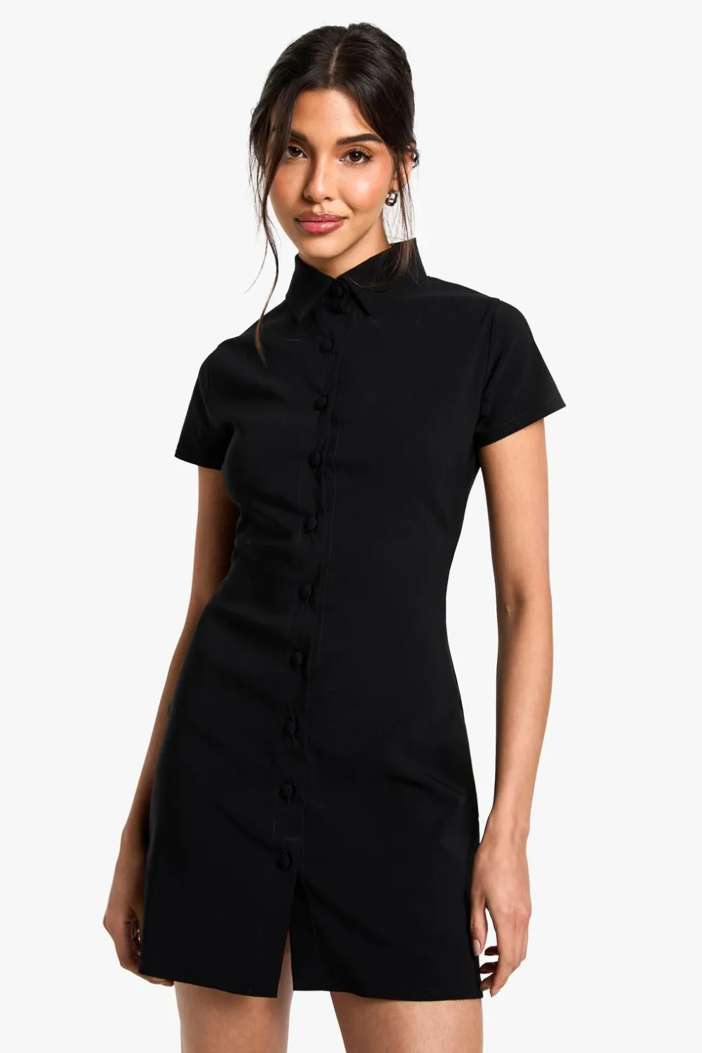 Suits & Tailoring|Suits & Tailoring^Nasty Gal Tailored Button Down Collared A-Line Mini Dress |