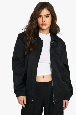Jackets^Nasty Gal Tailored Oversized Bomber |