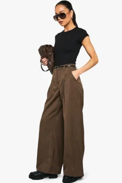 Pants^Nasty Gal Tailored Pleated Wide Leg Trousers |