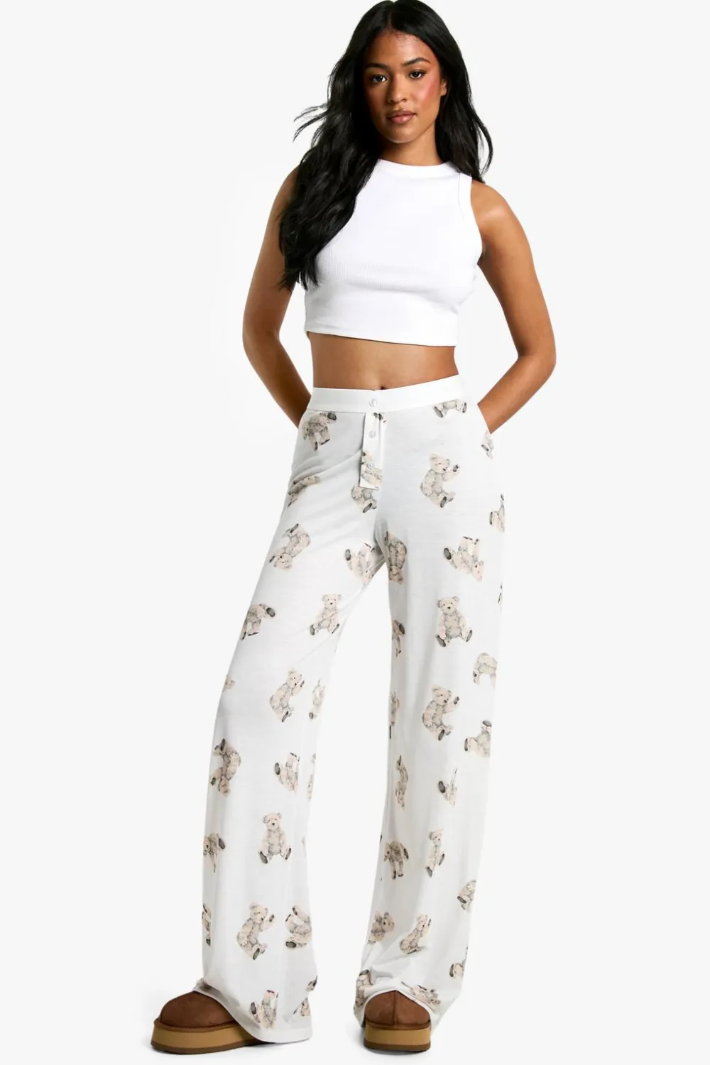 Sleepwear^Nasty Gal Tall Bear Print Pyjama Trousers |