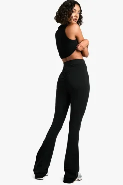 Pants^Nasty Gal Tall Cotton Jersey Ruched Booty Boosting Flares |