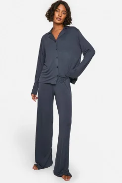 Sleepwear^Nasty Gal Tall Long Sleeve Shirt & Trousers Pyjama Set |