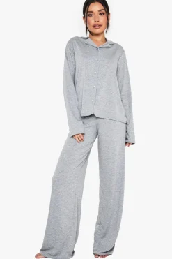 Sleepwear^Nasty Gal Tall Long Sleeve Shirt & Trousers Pyjama Set |