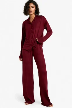 Sleepwear^Nasty Gal Tall Long Sleeve Shirt & Trousers Pyjama Set |
