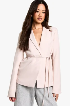 Suits & Tailoring|Suits & Tailoring^Nasty Gal Tall Textured Tie Detail Blazer |