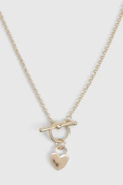 Jewelry^Nasty Gal T-Bar & Heart Necklace |