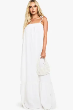 Dresses^Nasty Gal Textured Smock Maxi Dress |