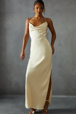 Dresses^Nasty Gal TexturedSatinCowl NeckMaxi Dress |