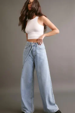 Jeans|Denim^Nasty Gal The Belted Wide Leg Jeans |