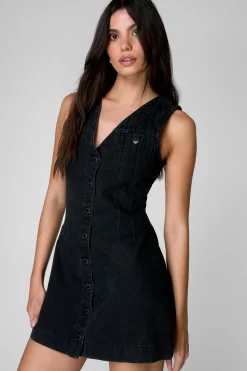 Dresses^Nasty Gal The Denim Sleeveless Mini Dress |