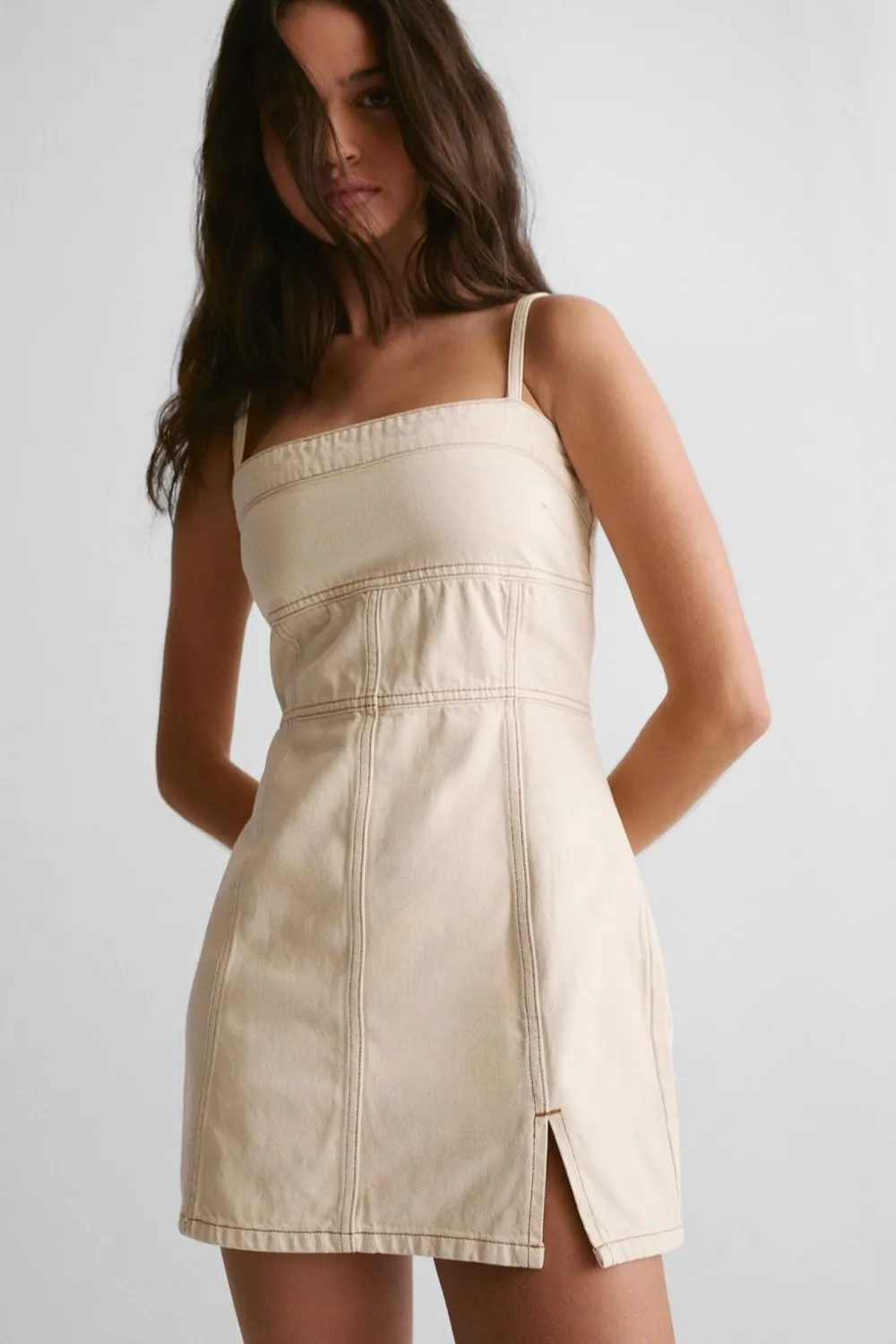 Denim|Denim^Nasty Gal The Denim Strappy Mini Dress |