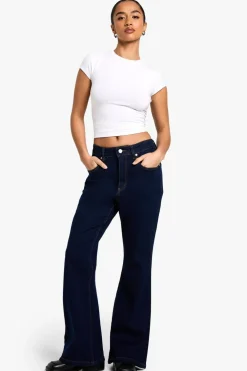 Jeans|Denim^Nasty Gal The Petite High Waist Flared Jean |