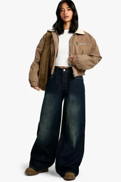 Jeans|Denim^Nasty Gal The Petite Wide Leg Jean |