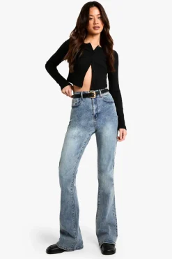 Jeans|Denim^Nasty Gal The Tall High Waist Flared Jean |