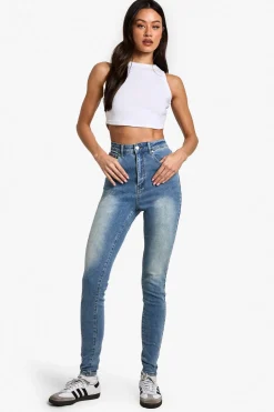 Jeans|Denim^Nasty Gal The Tall High Waist Skinny Jean |