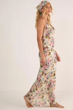 Dresses^Nasty Gal Tie Dye Cowl Neck Beach Dress and Headscarf |