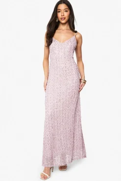 Dresses^Nasty Gal V Neck Hand Embellished Maxi Dress |