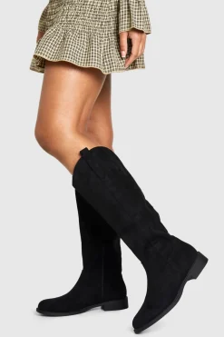 Cowgirl^Nasty Gal Western Boot Mid Low Block Heel |