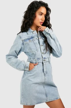 Cowgirl|Denim^Nasty Gal Western Denim Shirt Dress |