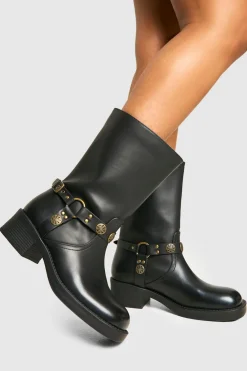Cowgirl^Nasty Gal Western Style Buckle Detail Boots |