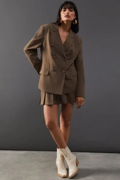 Skirts|Skirts^Nasty Gal Wool Blend Tailored Flippy Skirt |