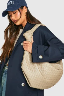 Bags^Nasty Gal Woven Knot Oversized Shoulder Bag |