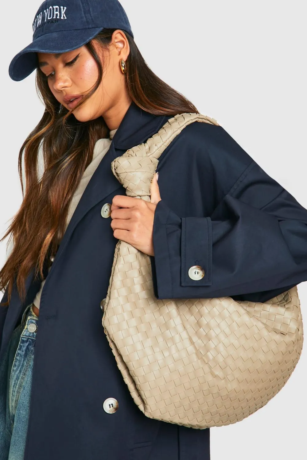 Bags^Nasty Gal Woven Knot Oversized Shoulder Bag |