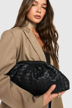 Bags^Nasty Gal Woven Oversized Clutch Bag |